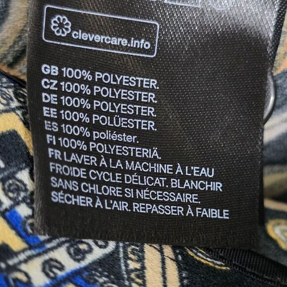 H&M Wide Leg Palazzo Pants Trousers Sz 6 ‎ Mom Equestrian Geometric Maximalism - Picture 7 of 9